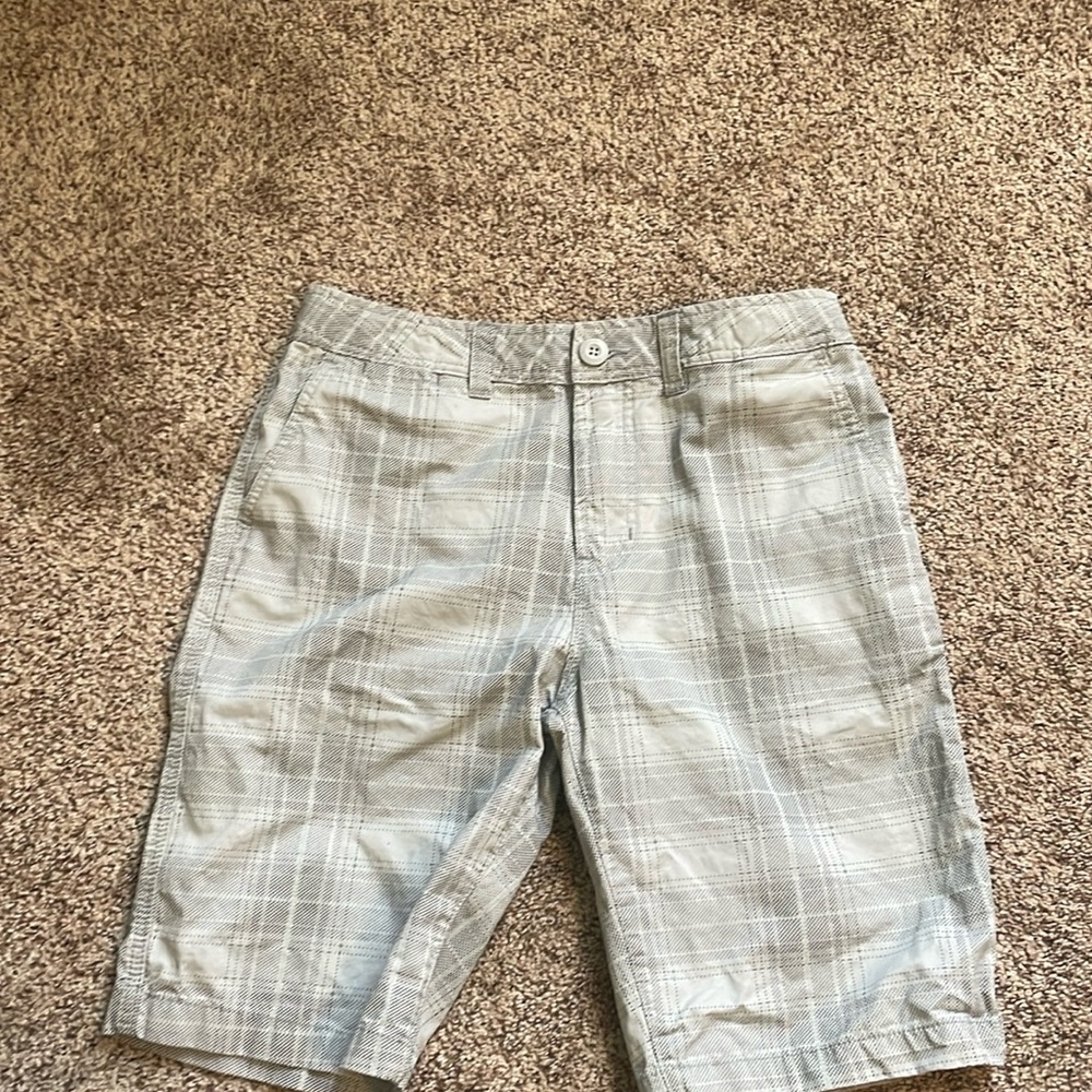 Big Boys Latitude Plaid Twill Chino Shorts